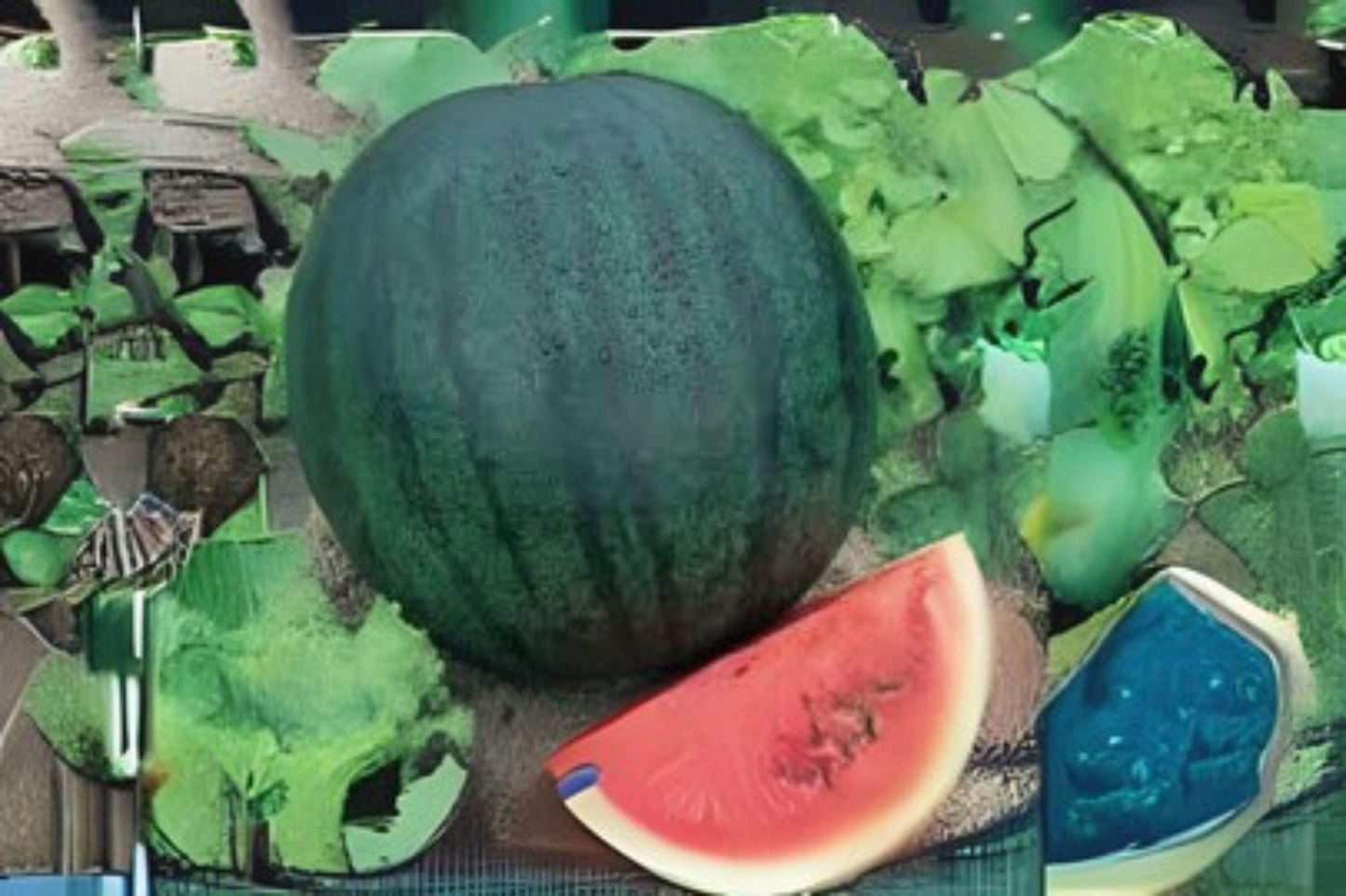 Sugar Baby Watermelon Seeds 1g | Heirloom Small Melon Citrullus lanatus for Garden, Personal Harvest