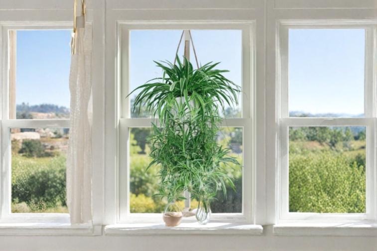 Spider Plant Cuttings - 2 Rooted Variegated Cuttings - Chlorophytum comosum - Low-Maintenance Indoor Houseplant