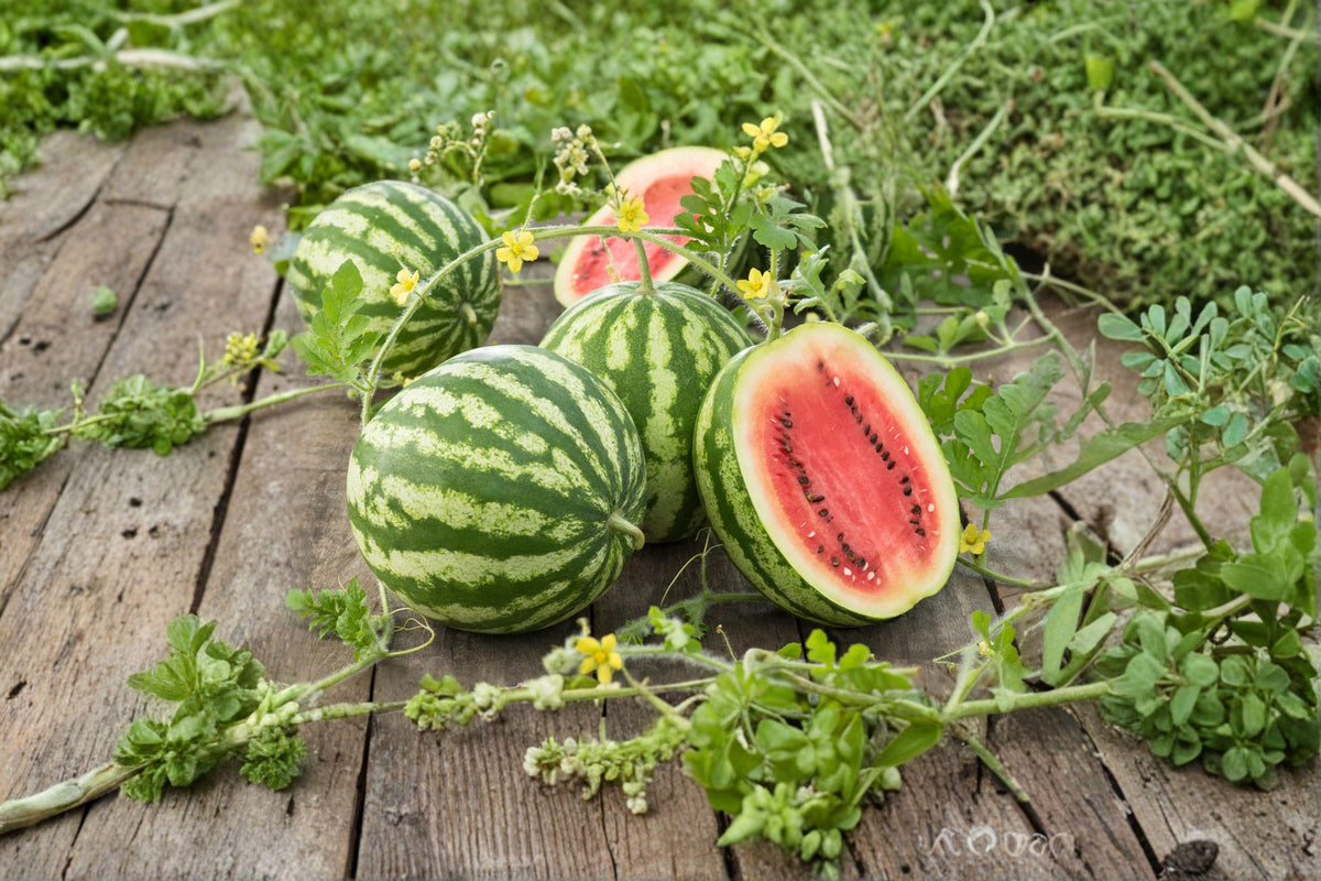 Crimson Sweet Watermelon Seeds - 10 Heirloom Seeds for Juicy Red Flesh - Citrullus lanatus - Classic Summer Garden Variety