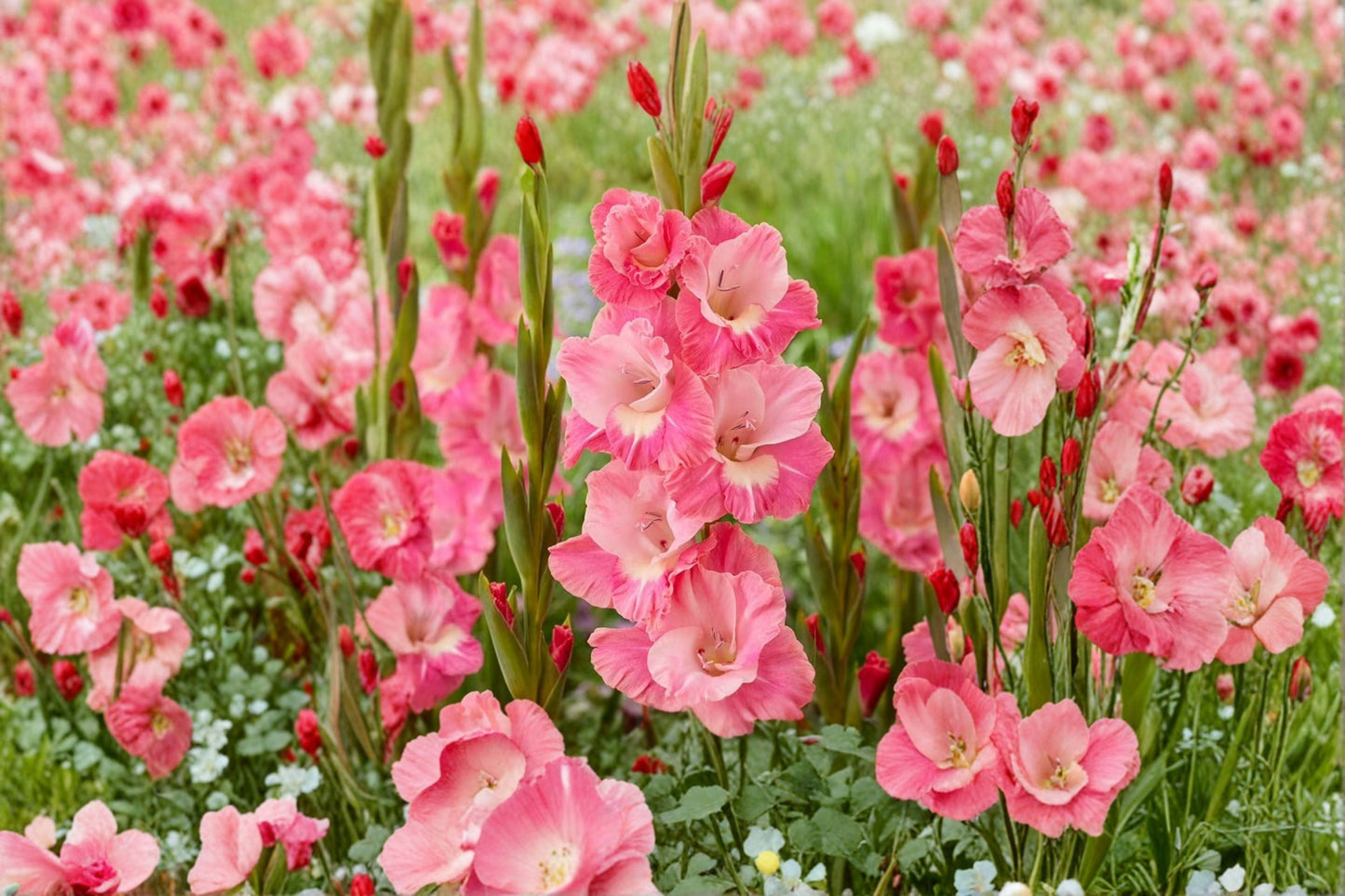 Gladiolus 'White Eyed Miss' | Hardy Pink & White Sword Lily Bulbs for Summer Gardens