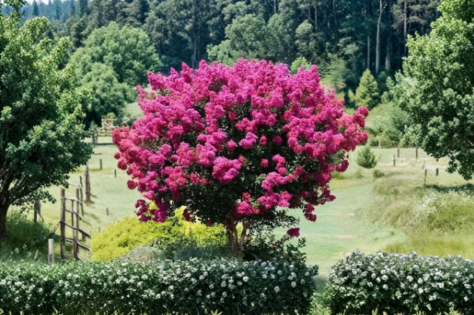 Pink Crape Myrtle Live Cuttings – 10 Lagerstroemia indica Clippings for Propagation & Garden Growth