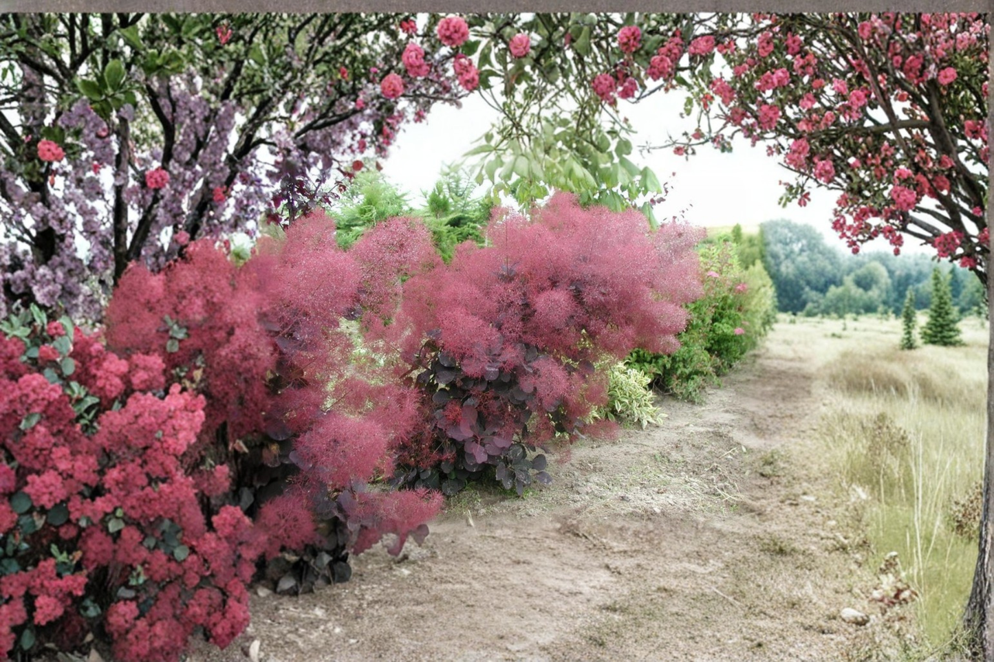 Royal Purple Smoke Tree Live Plant – 12 Inch Deciduous Ornamental Shrub Cotinus coggygria ‘Royal Purple’