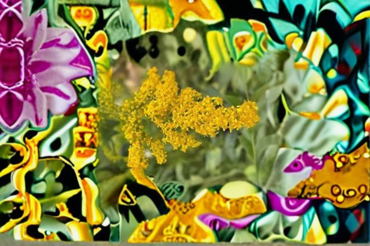 Elmleaf Goldenrod Seeds - 100 Count Solidago ulmifolia Yellow Perennial Wildflower for Pollinator Garden and Meadow