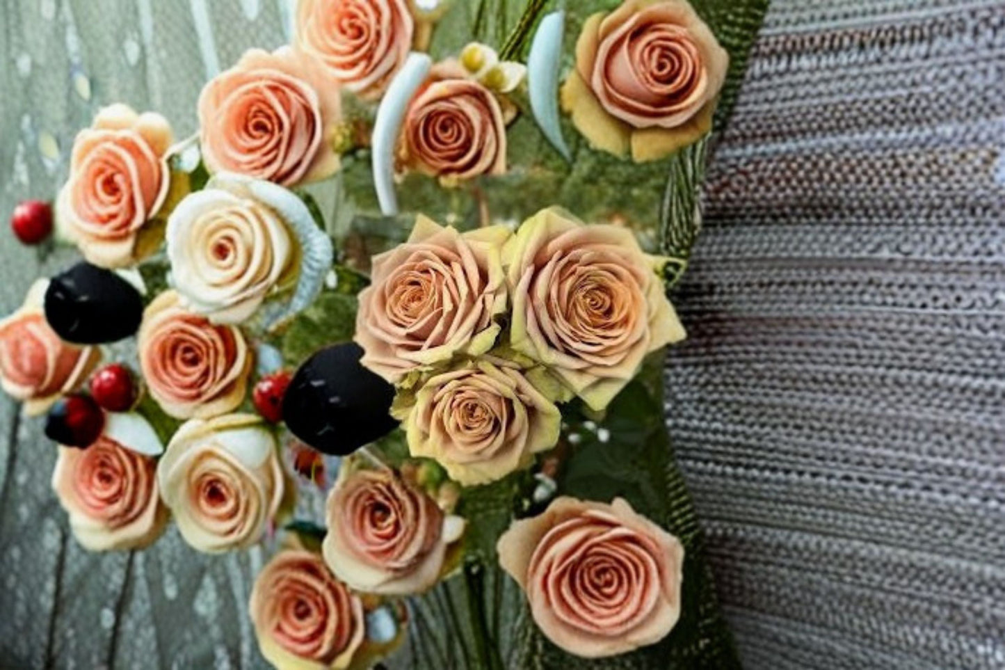 Teddy Bear Rose Live Plant – Warm Brown Cut Rose for Garden and Containers