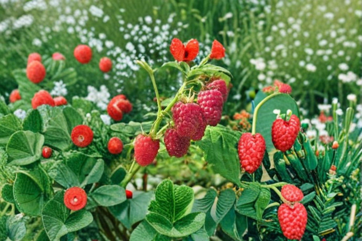 Prelude Raspberry Plant – Early Fruiting Rubus idaeus with Red Berries, 1 Live Rooted Plant