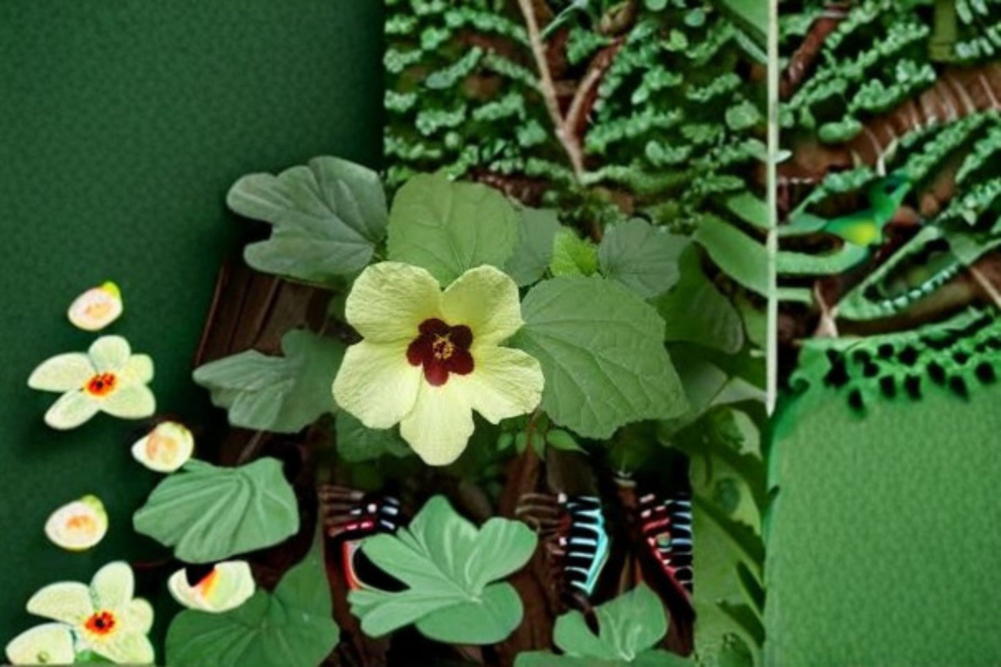 Yellow Hibiscus calyphyllus 100 Seeds – Lemon Rosemallow Flowering Perennial