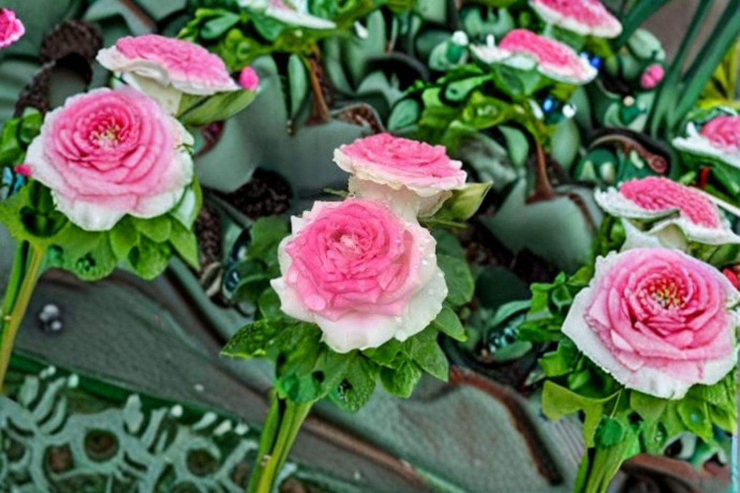 Ice Cream Rose Live Plant – Easy Care Repeat Blooming Ornamental Rose