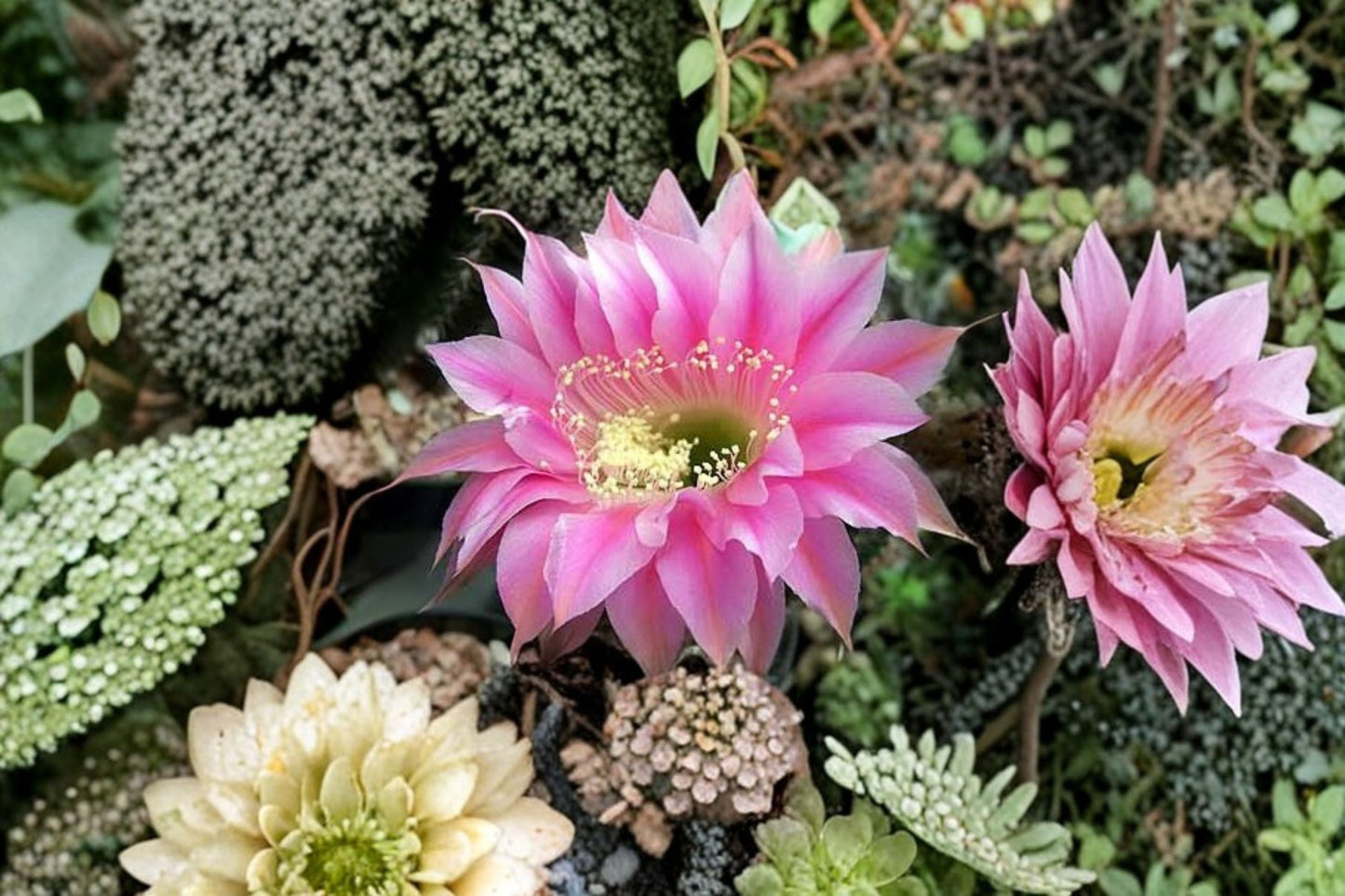 Hedgehog Cactus Stars and Stripes - Echinopsis spp. Hybrid Cactus Plant for Indoor and Container Growing