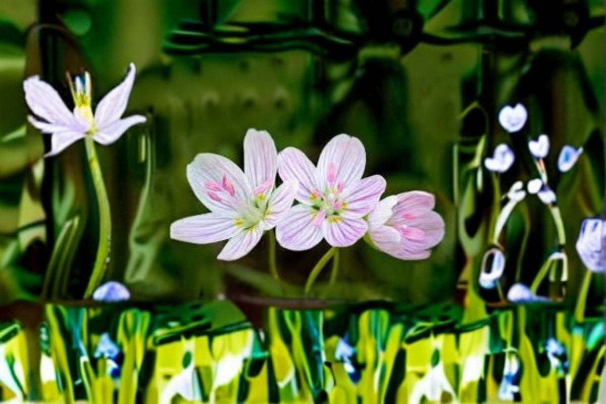 Spring Beauty Seeds 20 Pack - Pink White Wildflower, Claytonia virginica, Native Woodland Plant for Shade Gardens
