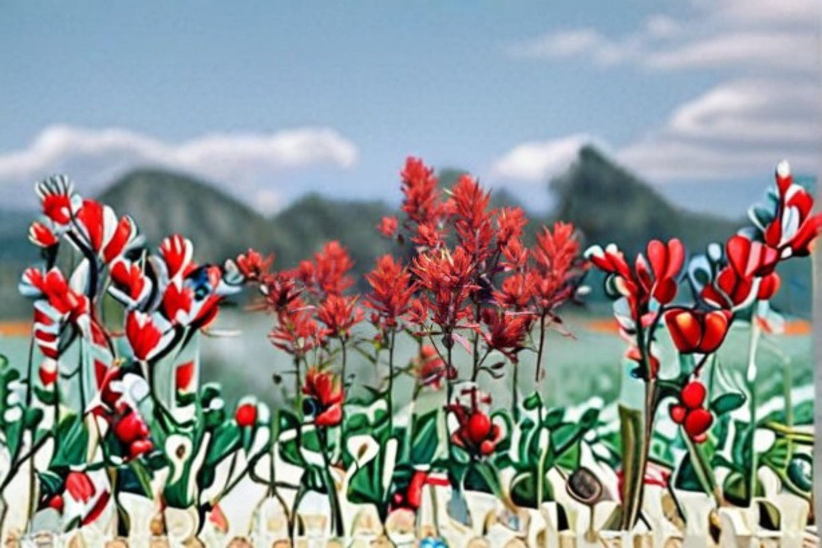 Wyoming Indian Paintbrush Seeds - 300 Red Wildflower Seeds (Castilleja linariifolia) for Native Garden Planting