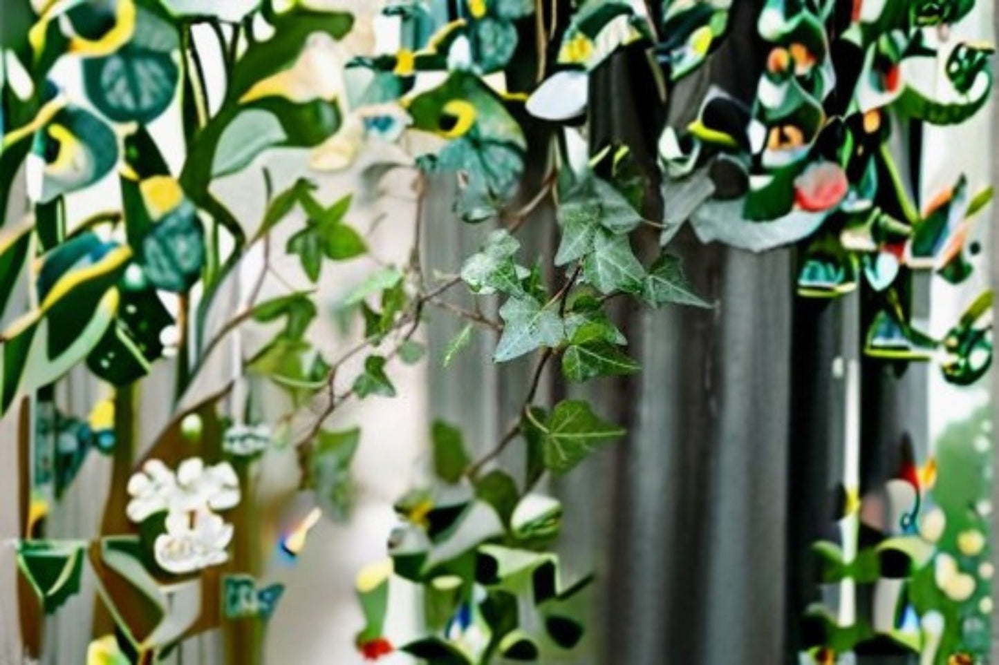 English Ivy 12 Cuttings – Hedera helix Evergreen Climbing Vine for Indoor and Outdoor Use
