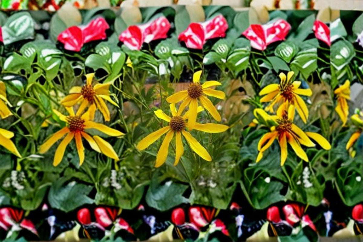 Wild Golden Glow Seeds - 50 Pack Rudbeckia laciniata Yellow Coneflower, Native Perennial Wildflower for Garden Planting
