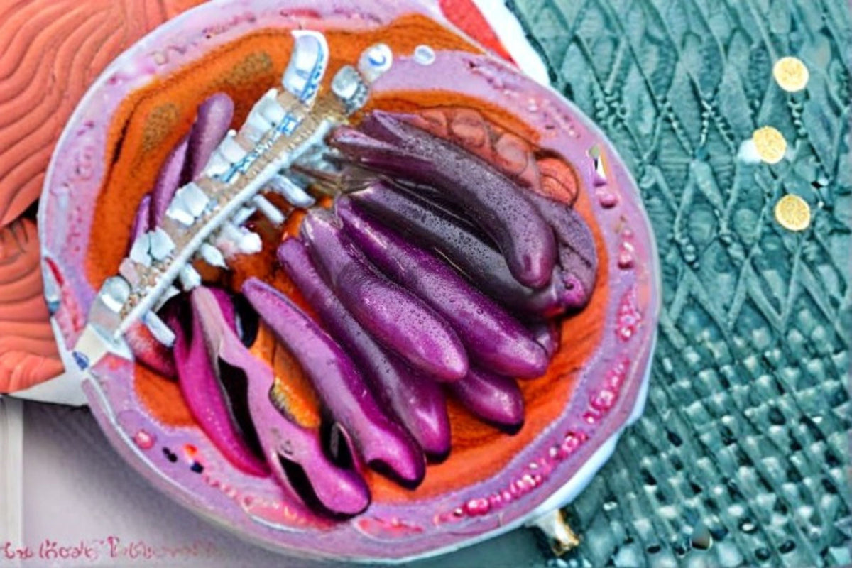 Long Purple Eggplant Seeds - 50 Pack, Solanum melongena, Deep Purple Vegetable Seeds for Home Garden Planting