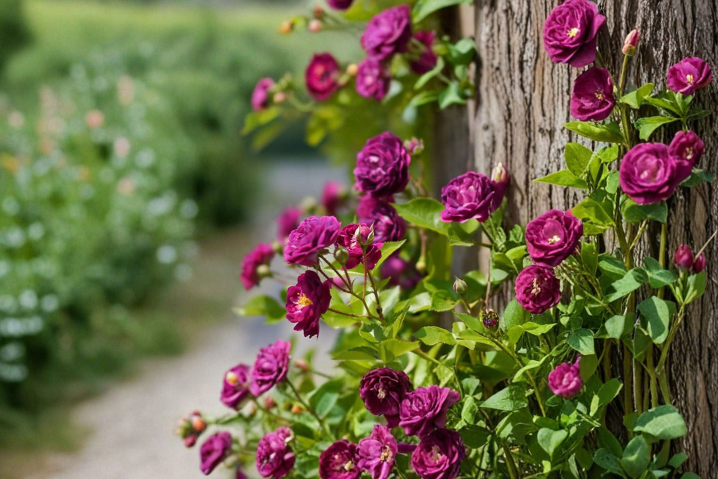 Moss Rose 7 Cuttings – Portulaca grandiflora with Magenta Double Flowers
