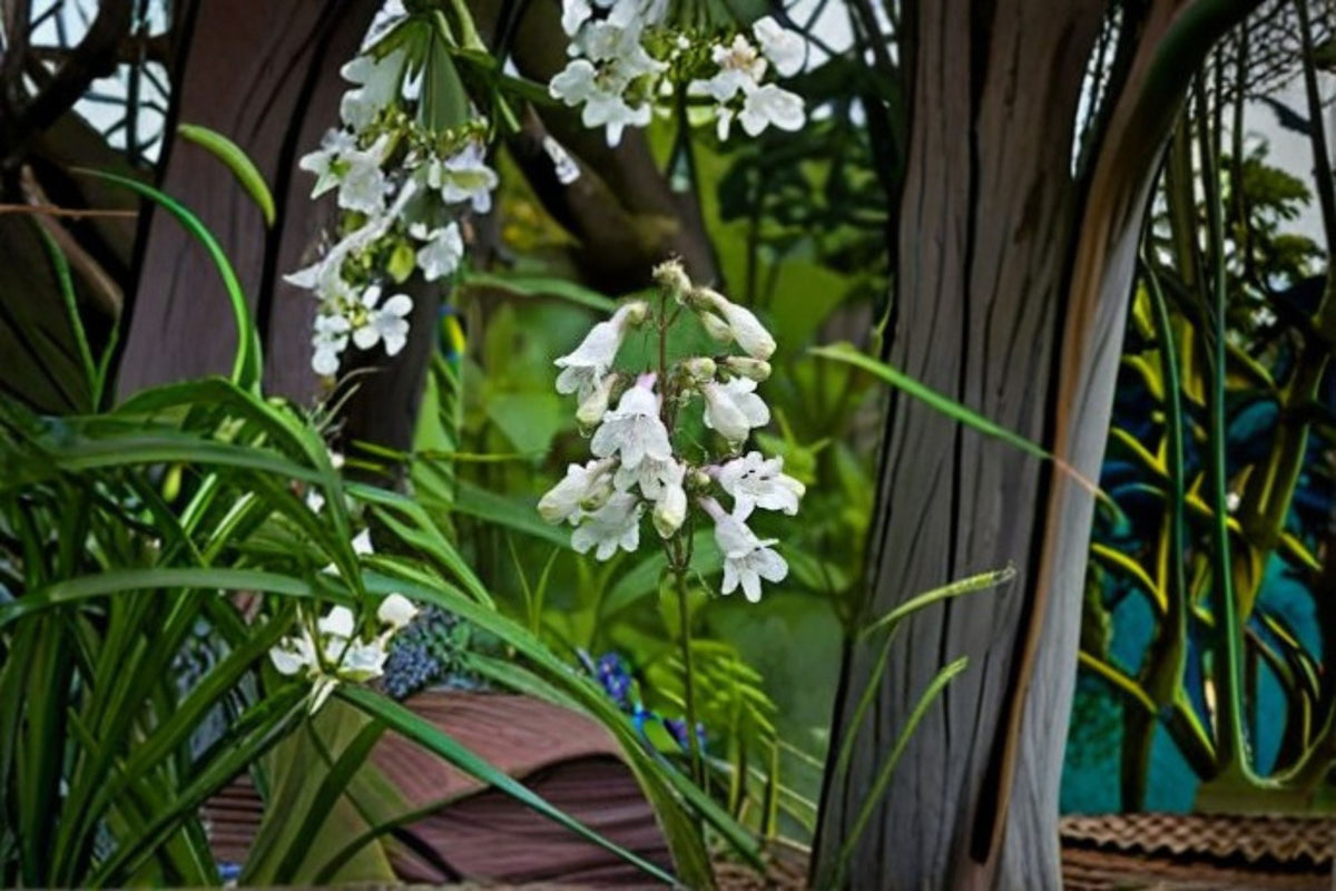 Foxglove Beardtongue Seeds - 100 White Native Wildflower Seeds (Penstemon digitalis) Perennial Garden Flower Planting