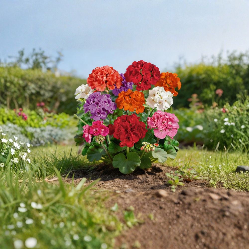 Geranium Flower Seeds – Pelargonium Mix | 100 Seeds for Colorful Patio & Container Gardens