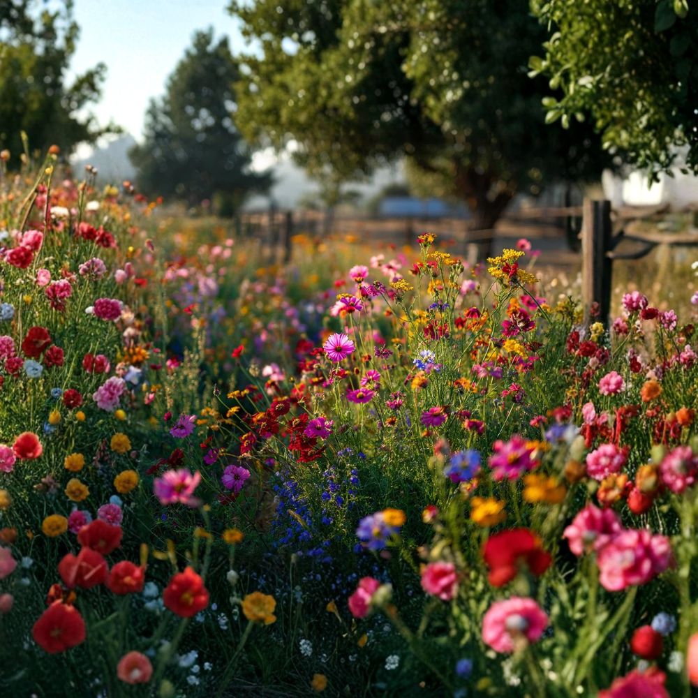 Wildflower Seed Mix – 1000 Seeds | Pollinator Garden Blend for Hummingbirds & Butterflies