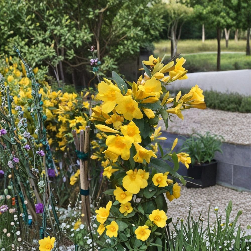 Carolina Jessamine Plants - 15 Live Gelsemium sempervirens Vines in 3.5" Pots