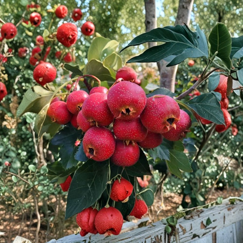 DaMoPan Hawthorn Tree – Live Grafted Bare Root Fruit Tree, 33 Inches Tall, Cold Hardy Chinese Hawthorn