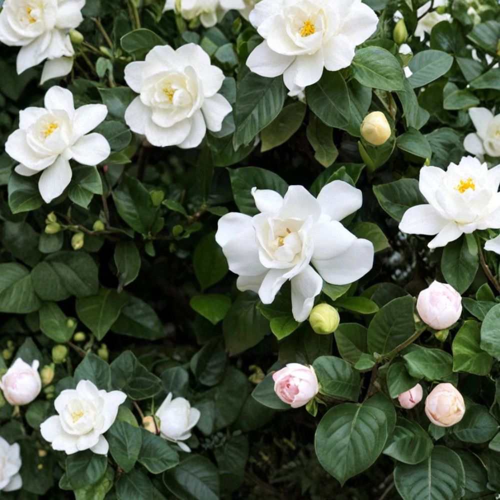 Gardenia ‘Veitchii’ Live Plant – Fragrant White Blooms, 3–4 Feet Tall Evergreen Shrub for Indoor & Outdoor