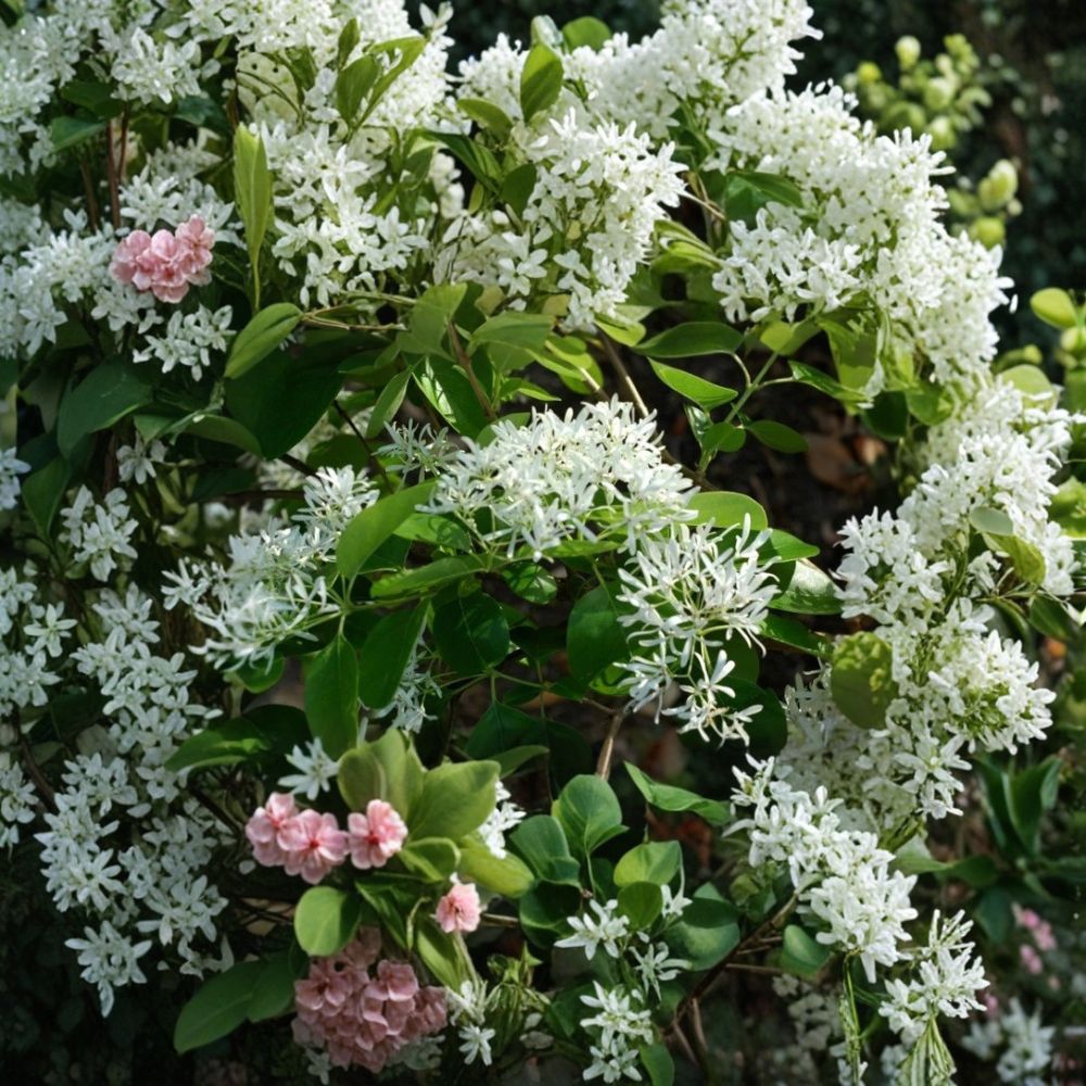 White Fringe Tree (Chionanthus virginicus) Live Plant – 6–12 Inch Fragrant Flowering Tree in 4" Pot