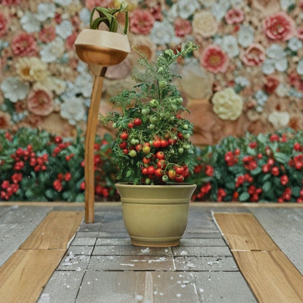 Tomato Geranium Kiss Cherry Grape Tomato Seeds | 100 Seeds | Early Blight Resistant Compact Variety