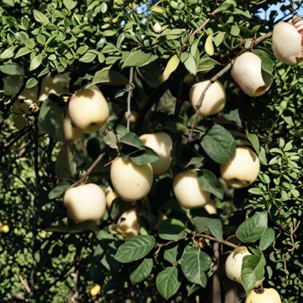 Ghost Apple Tree – Rare White Apple Variety Malus domestica Bare Root 3 Ft Grafted on M111 Rootstock