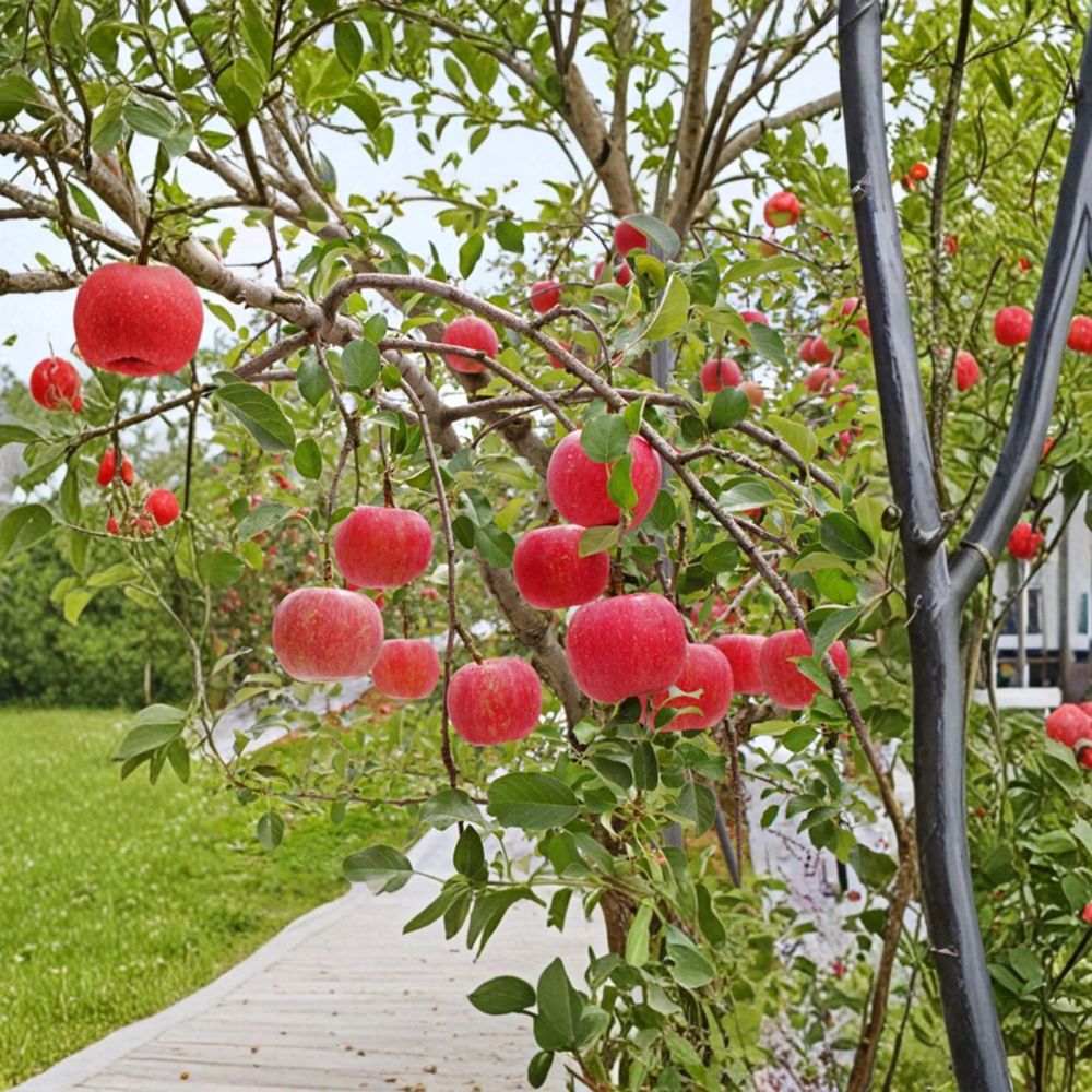 Fuji Apple Tree Bare Root 32 Inch Semi-Dwarf M7 Rootstock Red Edible Fruit