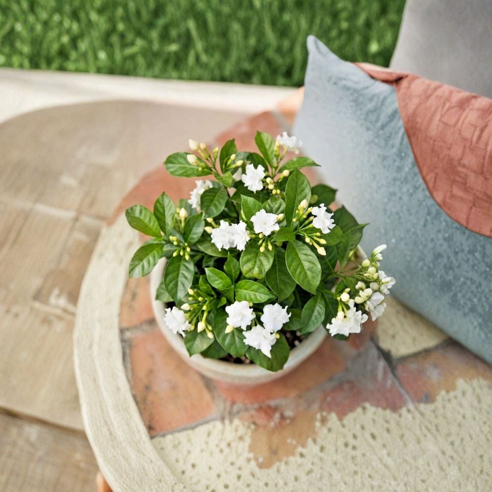 Crape Jasmine Live Plant – Tabernaemontana divaricata in 4 Inch Pot with Fragrant White Flowers