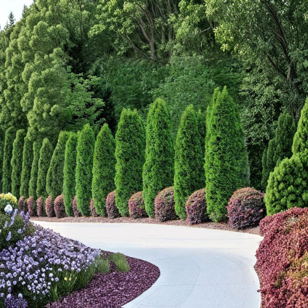 Emerald Green Arborvitae Starter Plants Set of 30 Bare Root Thuja occidentalis ‘Smaragd’ Evergreen Hedge Trees for Privacy Screen
