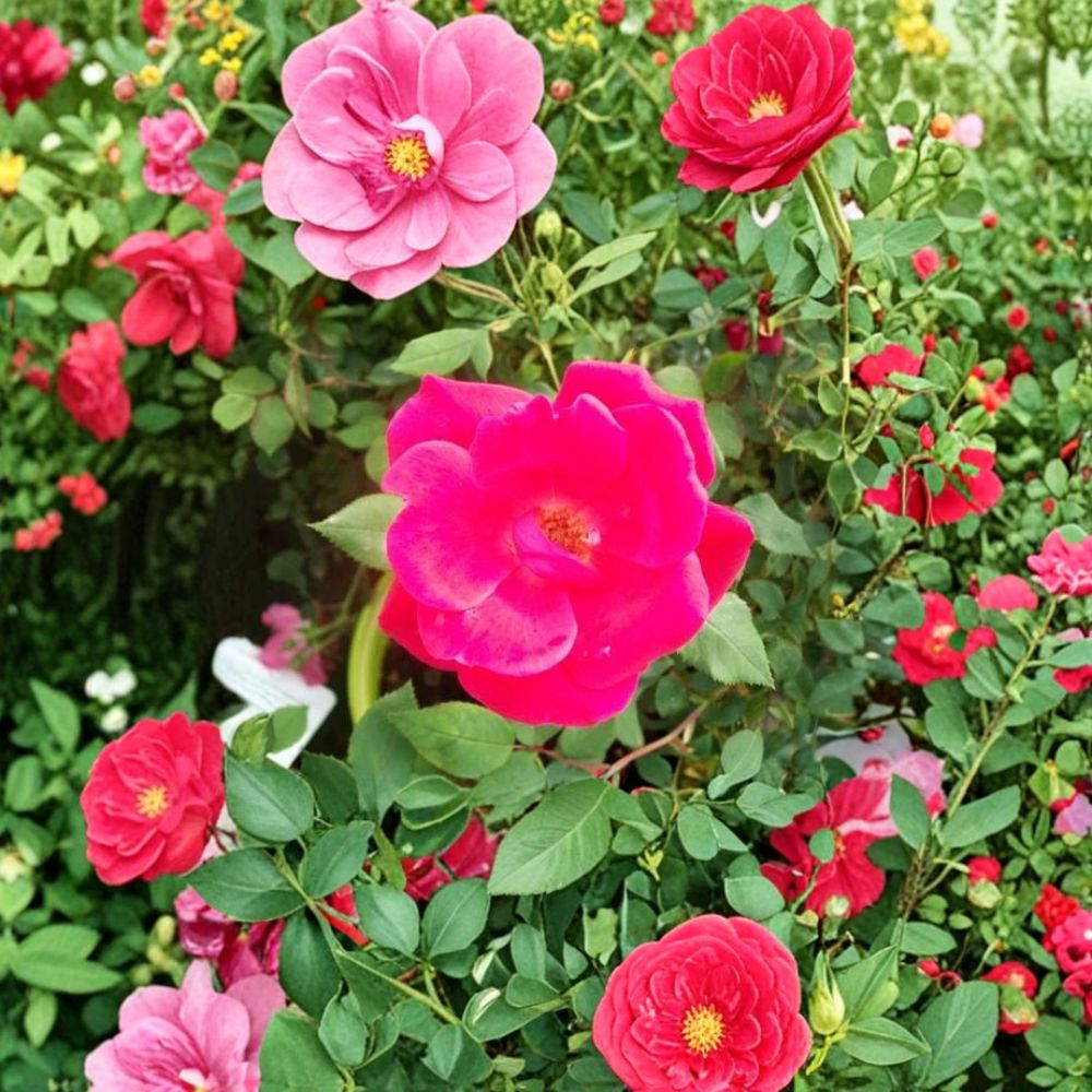 Red Knock Out® Rose Live Bush Plant | 3 Gallon Earth-Kind® Shrub Rose with Cherry Red Blooms