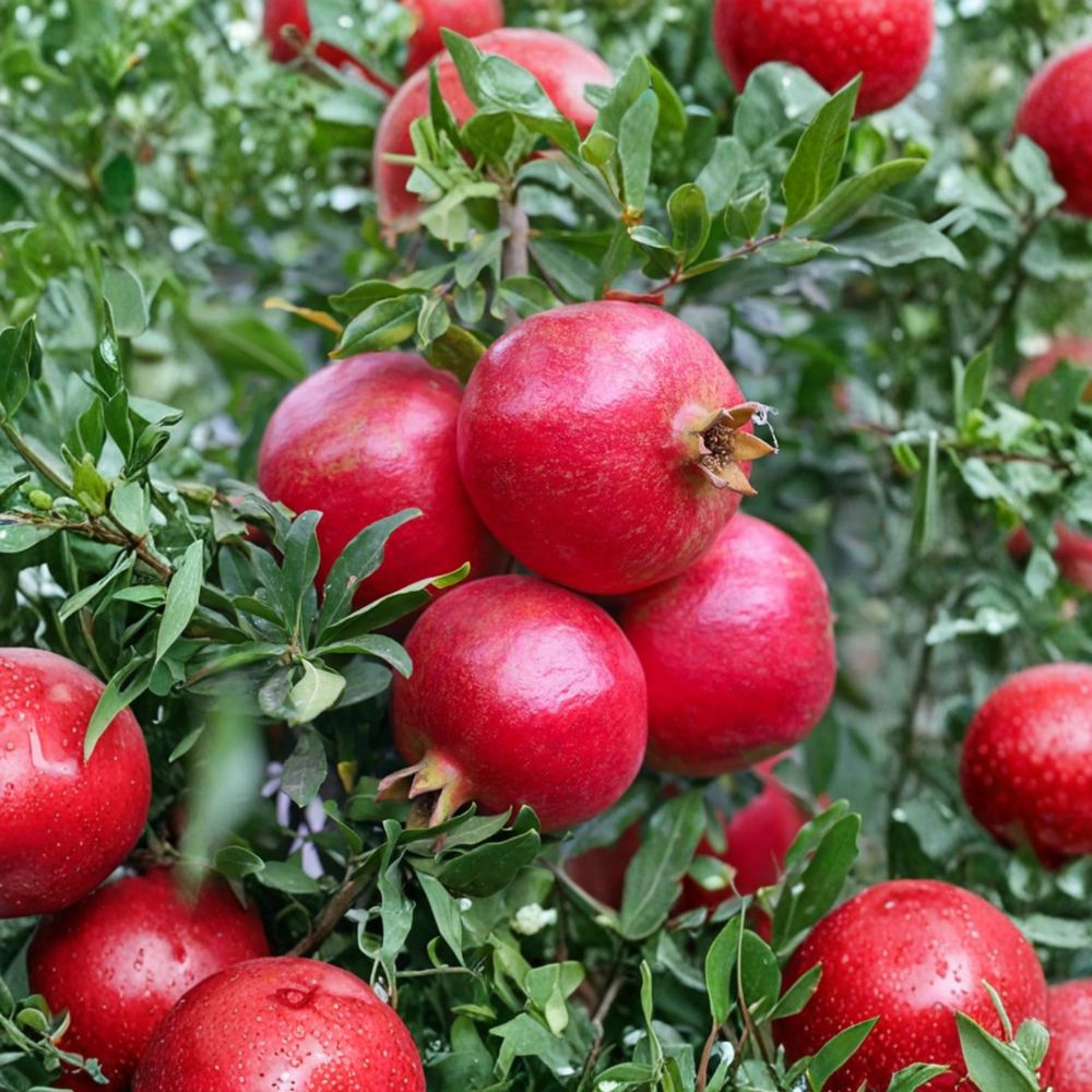 Grenada Pomegranate Tree – 3 Ft Live Punica granatum ‘Grenada’ | Early Harvest, Patio & Backyard Friendly