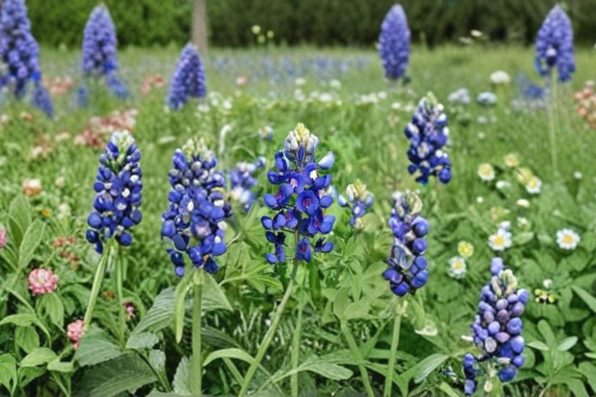 Texas Bluebonnet Seeds | 50 Count | Vibrant Blue Annual Wildflower | Lupinus texensis | Native to Texas