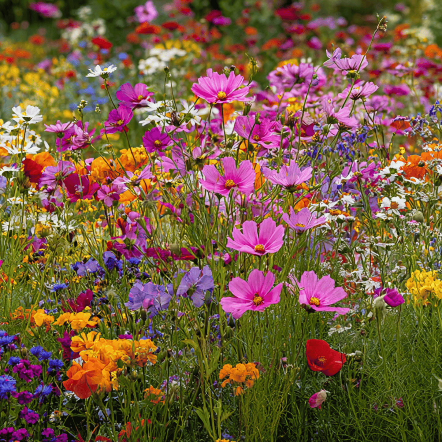 Annual Wildflower Seed Mix 20 Varieties β 1,000 Heirloom Seeds for Pollinator Gardens, Meadow, and Landscape