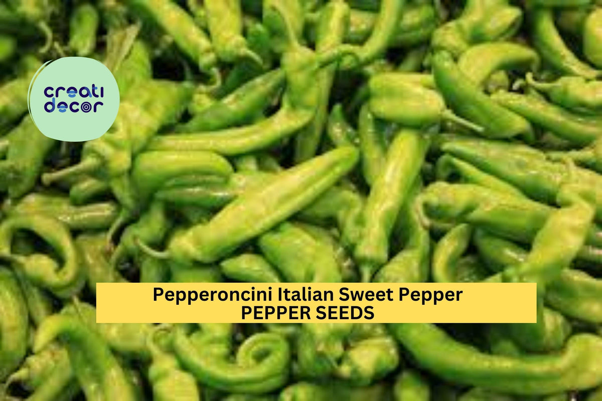 250mg Italian Pepperoncini Sweet Pepper Seeds - Heirloom Variety for Pickling & Salads - Capsicum annuum - 3 Pack