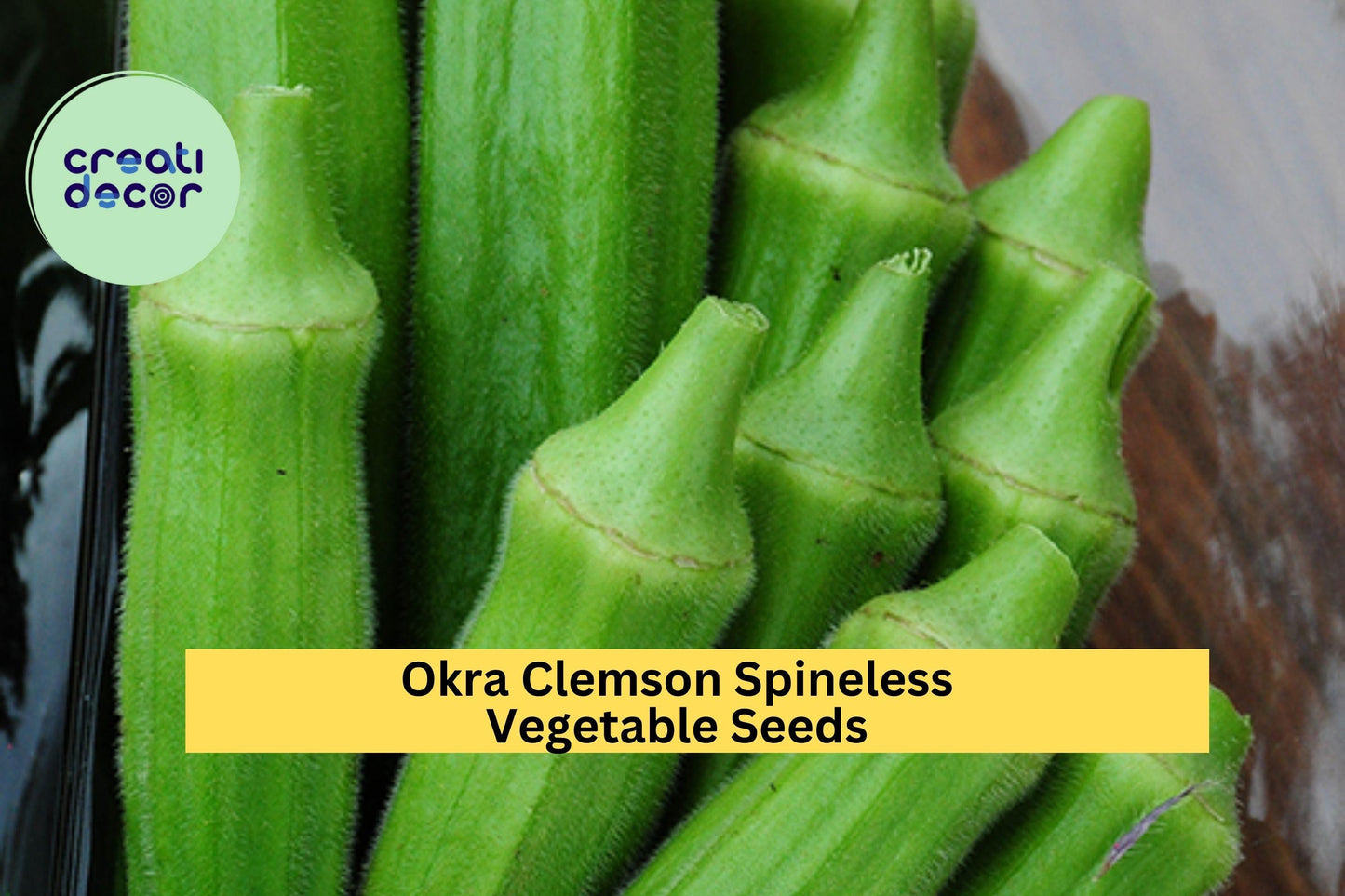 3pcs Clemson Spineless Okra Seeds – Heirloom Green Pods for Summer Gardens, Stir-Fries & Southern Cooking, Abelmoschus esculentus