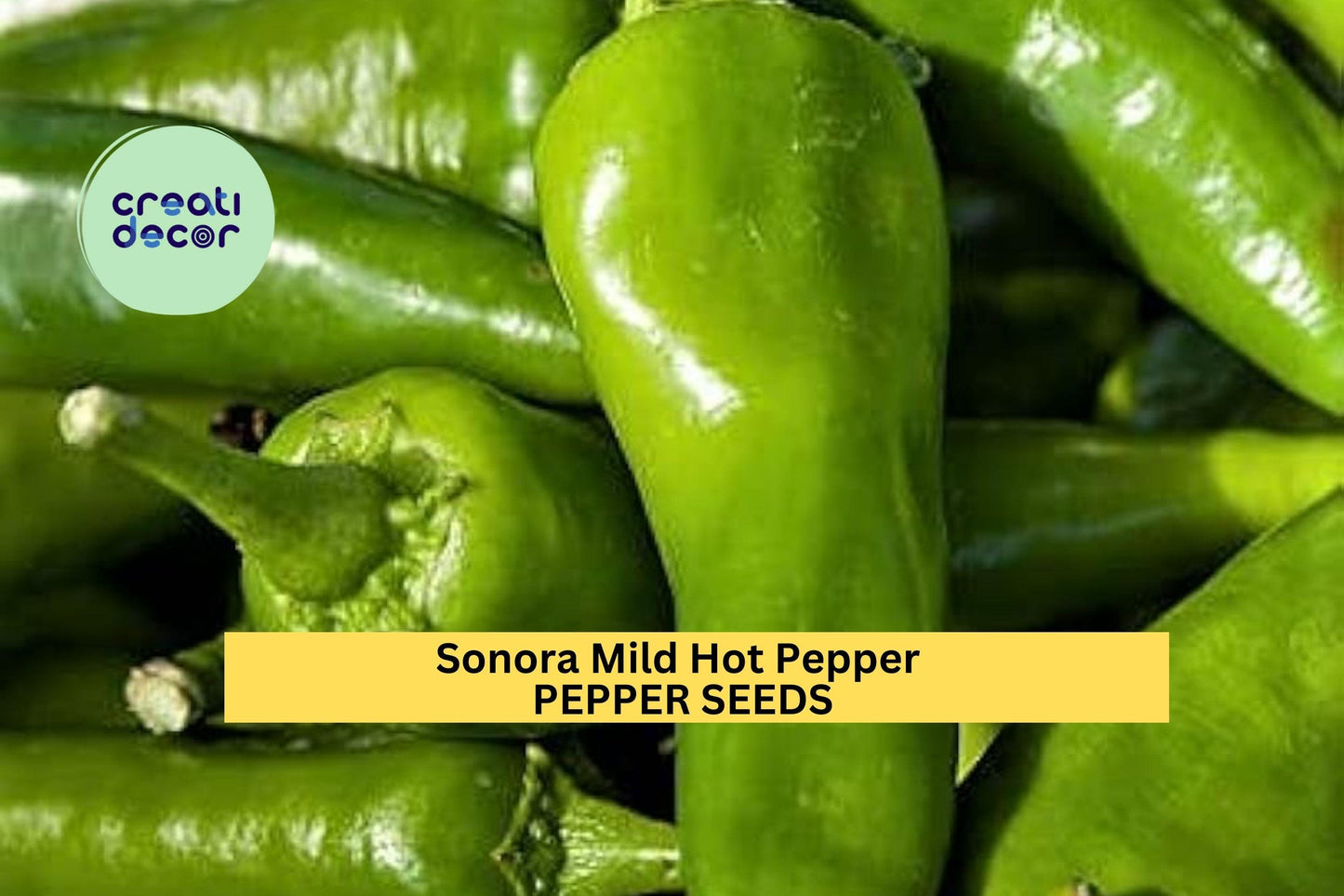 3pcs Sonora Mild Hot Pepper Seeds – Capsicum annuum, Green to Red, Early Maturing, for Roasting, Salsa, Gardening