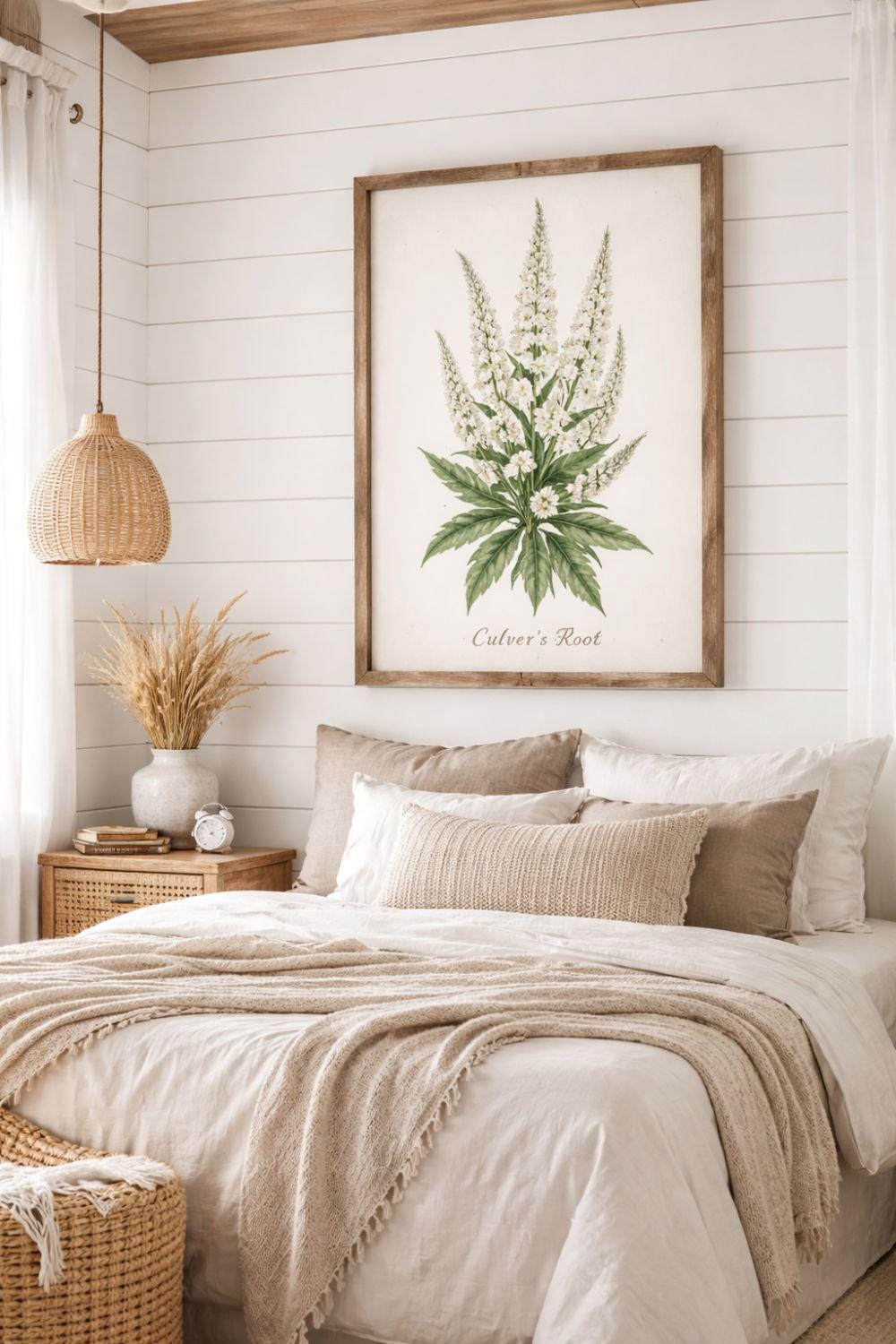 Culver's Root Botanical Print Set of 13 | Wildflower Wall Art Vintage Style | Veronicastrum virginicum Digital Download