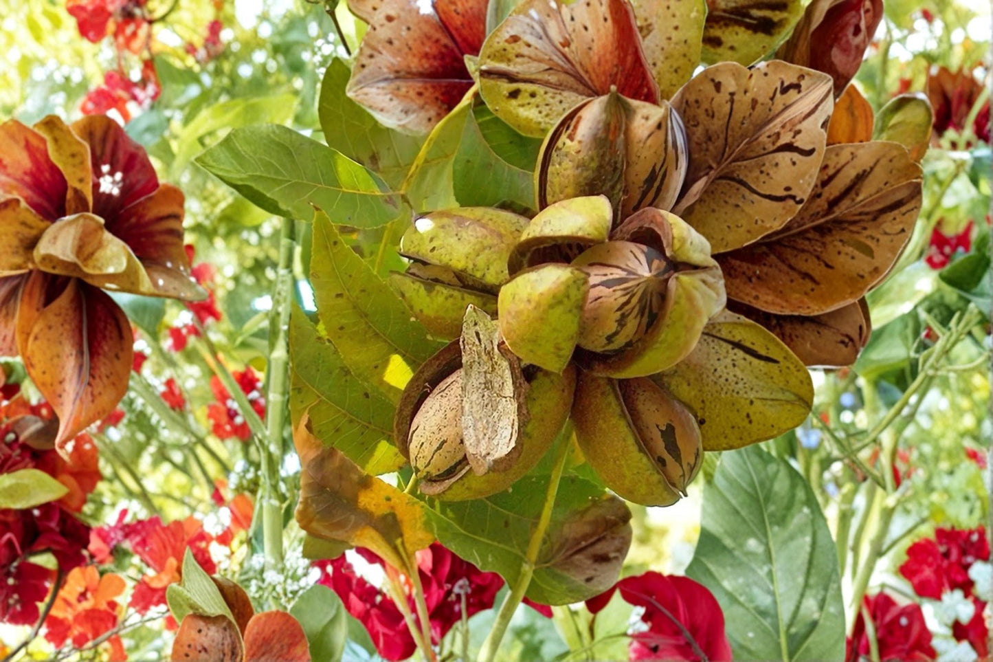 Stewart Pecan Trees 1-2 ft Bare Root Carya illinoinensis Nut Tree for Orchard & Landscape