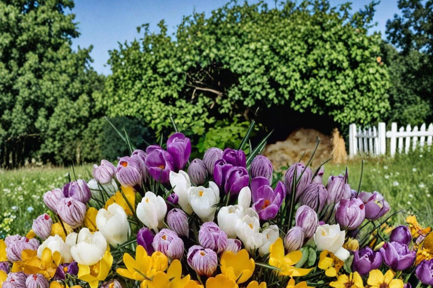Large Crocus Mix Bulbs – Early Spring Flowering, Perennial, Mixed Colors, Crocus (Crocus)