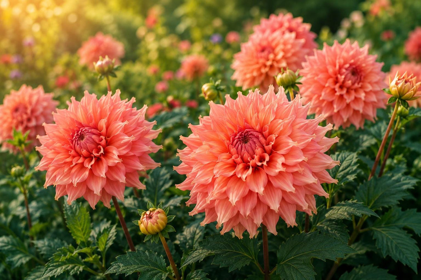 Genova Ball Dahlia Bulb Tuber Clump - Vibrant Dahlia pinnata Flowers for Garden & Cut Arrangements