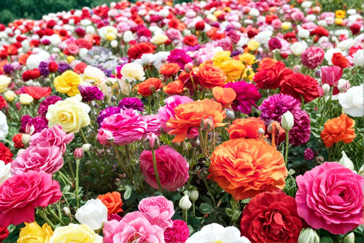 Ranunculus Bulbs 12 Pack – Ranunculus asiaticus Flowering Perennial for Garden Beds & Containers
