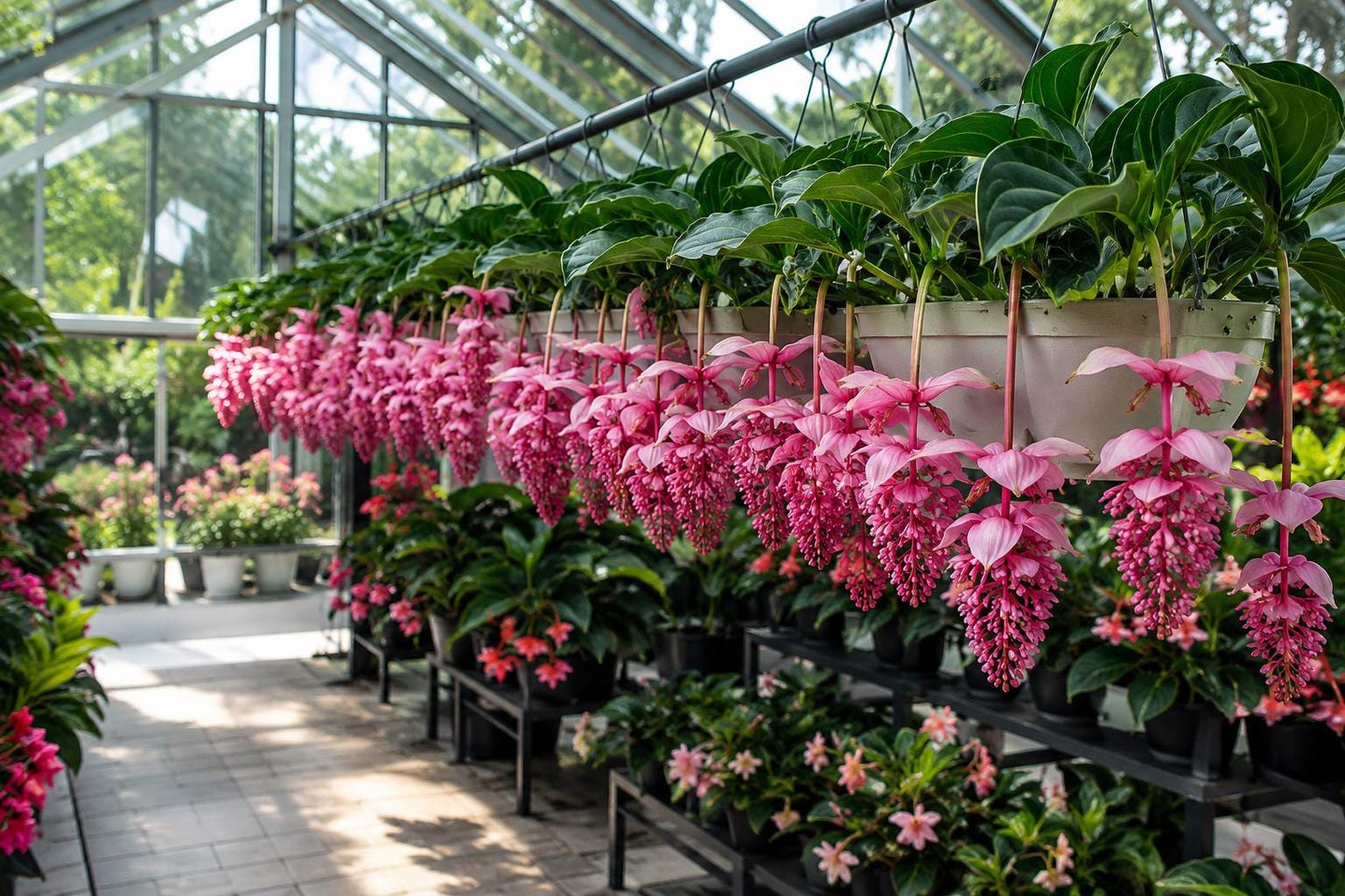 Royal Chandelier Medinilla Plant - Live Well Rooted Starter - Medinilla magnifica - Rare Tropical Indoor or Outdoor Plant