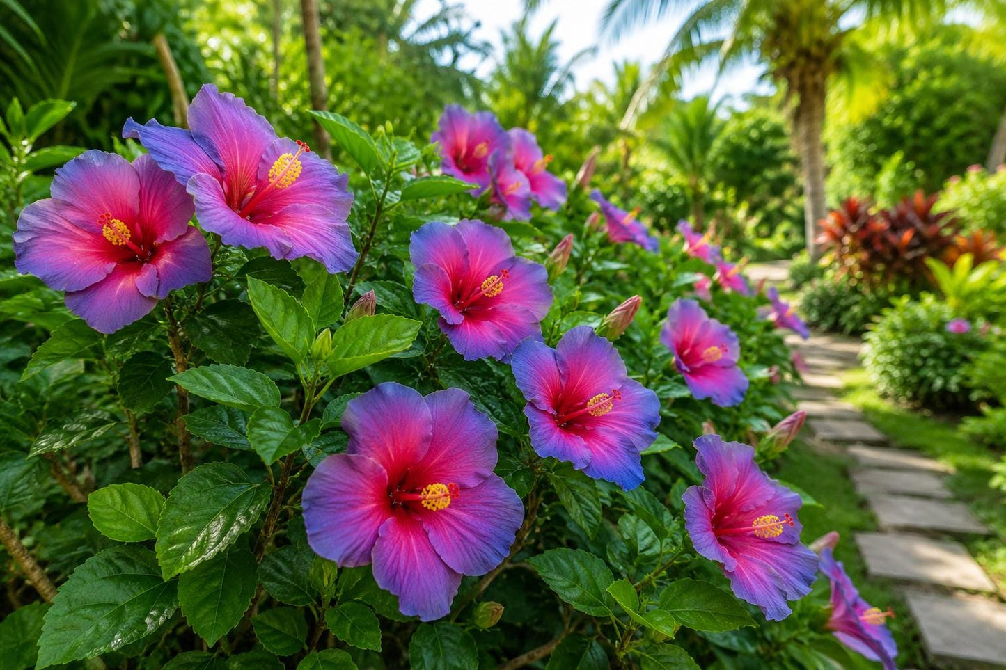 Multicolor Hibiscus Seeds 30pcs Non-GMO Heirloom Hibiscus rosa-sinensis Garden Flower Seeds
