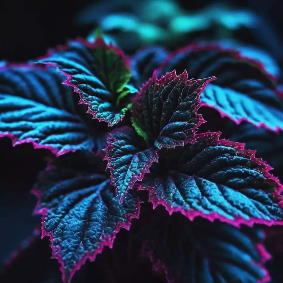 Rare Coleus Seeds - Blue, Black & Green Foliage - Tropical Plant for Garden, Indoor, Patio, Landscaping