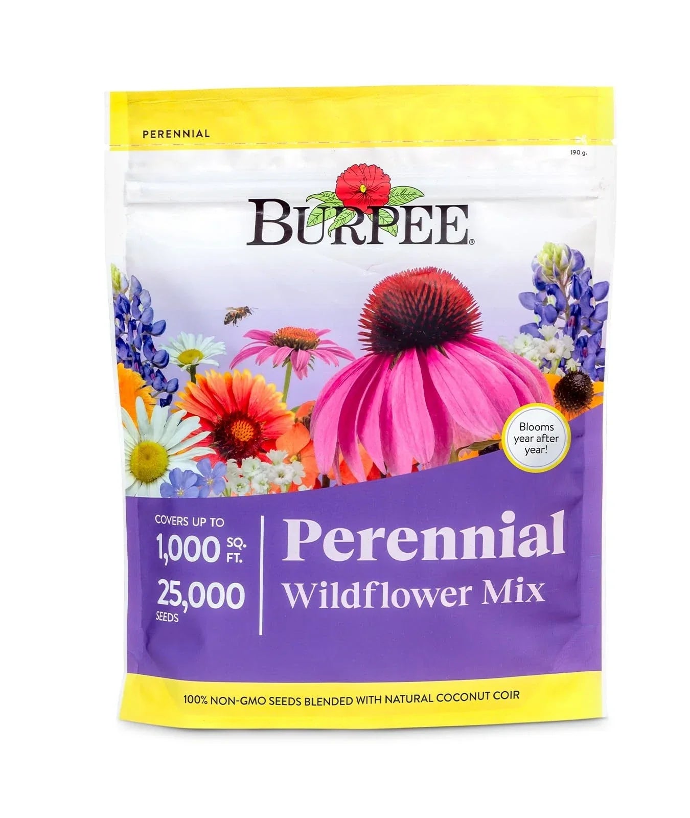 Bulk Wildflower Seeds 25,000 Count - 18 Non-GMO Varieties for Pollinators, Gardens & Landscapes