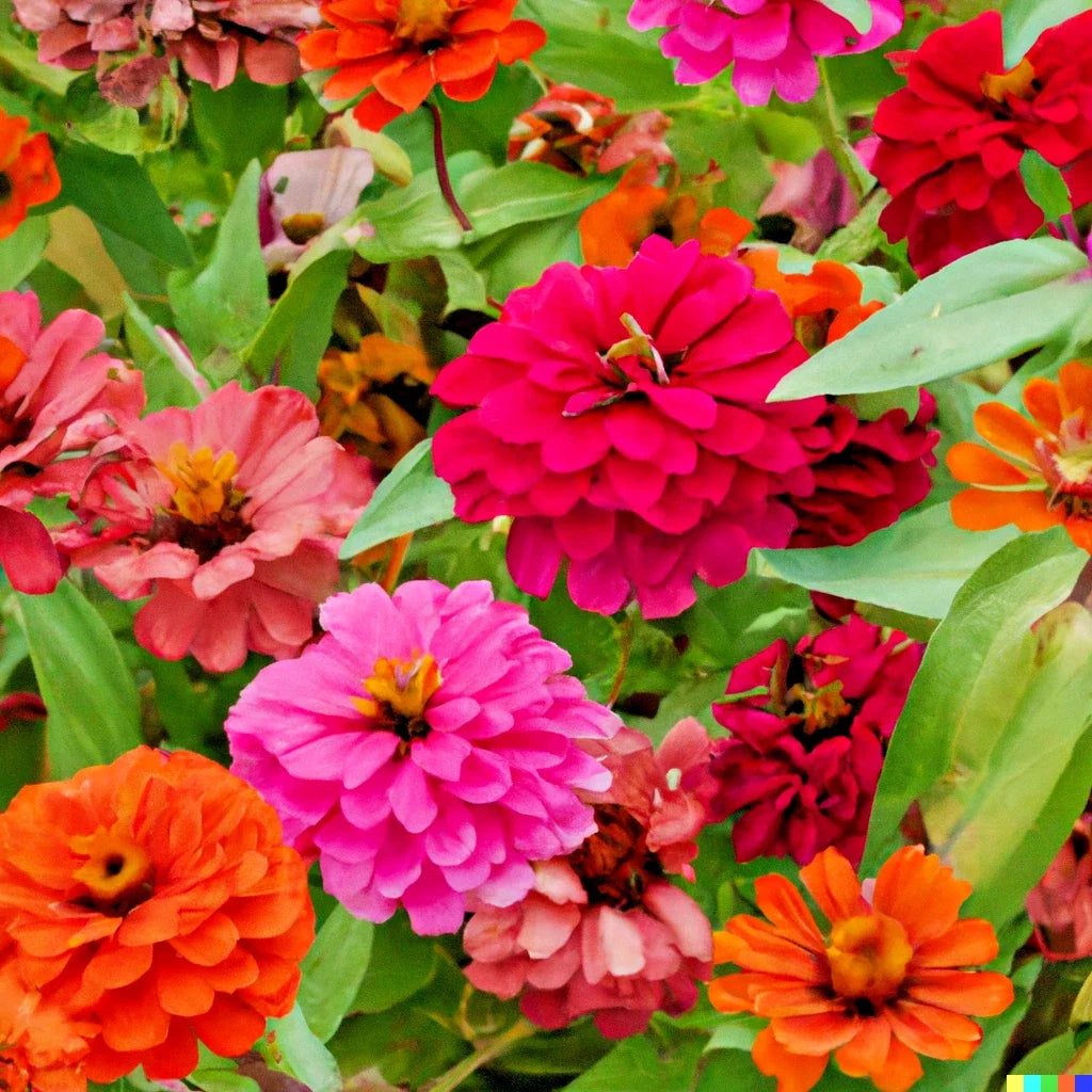 Giant Dahlia Flower Seeds - California Giants Mix, Zinnia elegans, Over 500 Seeds for Vibrant Garden Blooms