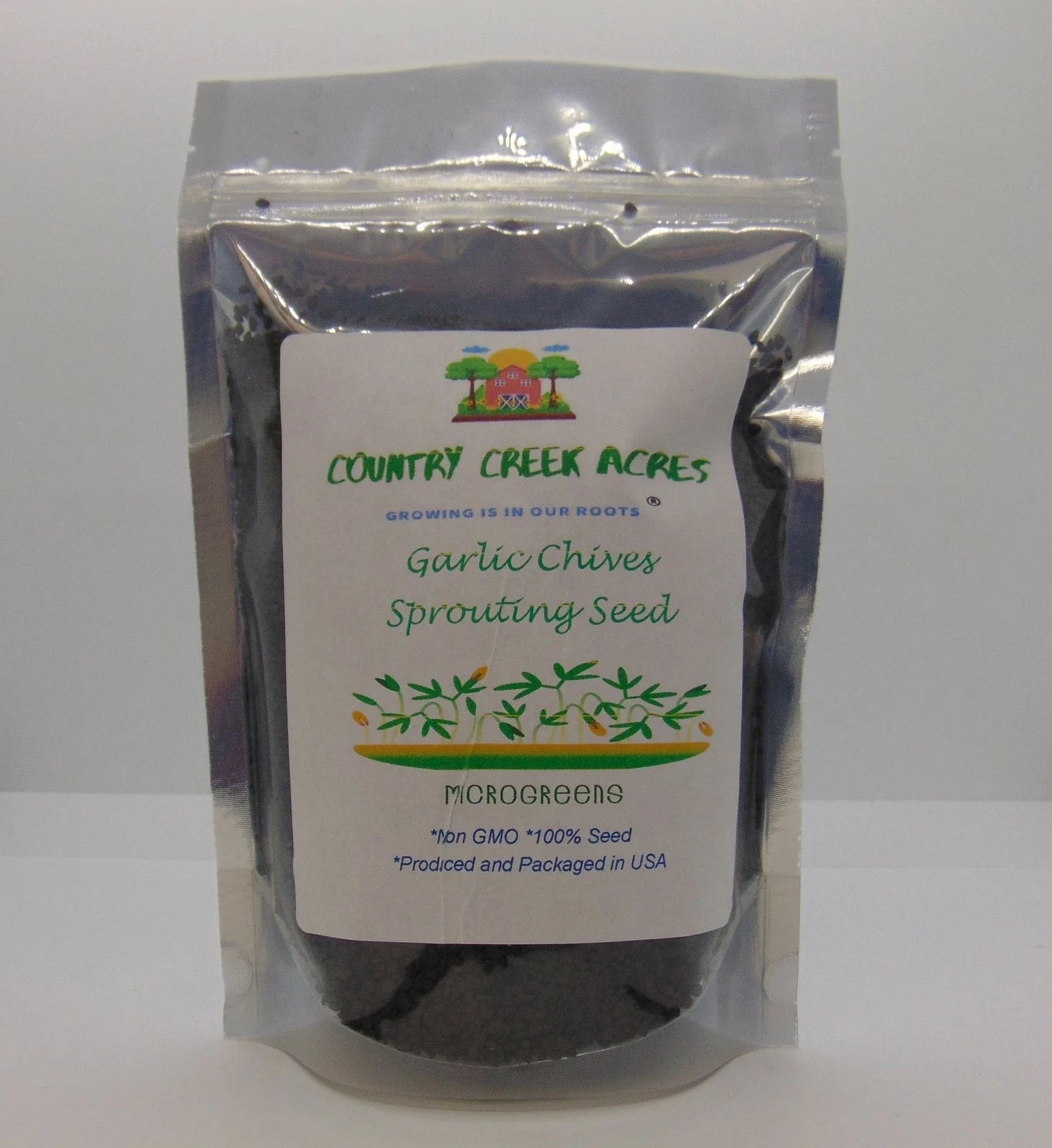 Garlic Chives Seeds 2oz for Microgreens & Sprouting - Allium tuberosum Herb, Non-GMO, Indoor & Outdoor Growing