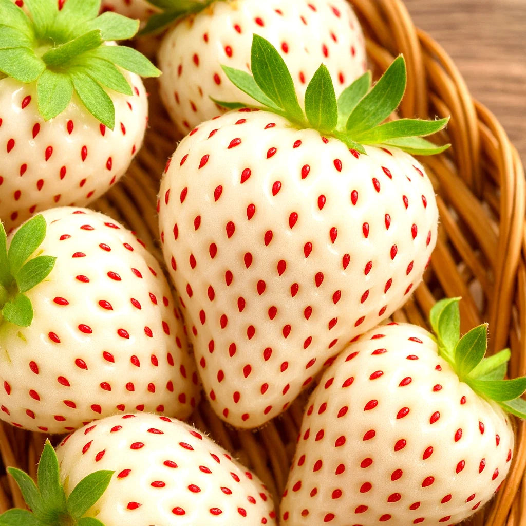 White Wonder Strawberry Seeds - 200 Heirloom Non-GMO Fragaria × ananassa Perennial Seeds