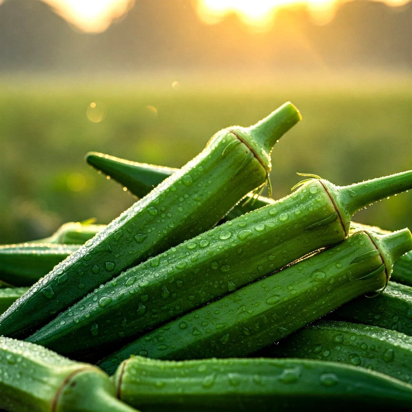 200 Seeds Okra Clemson Heirloom Non-GMO Vegetable Seeds for Gardening
